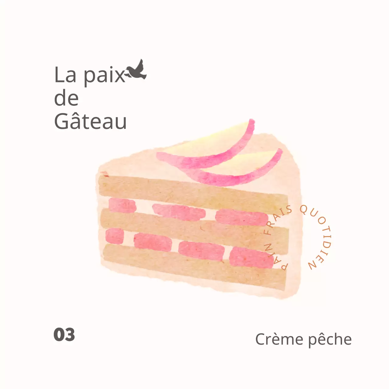Autocollants illustrés pour desserts