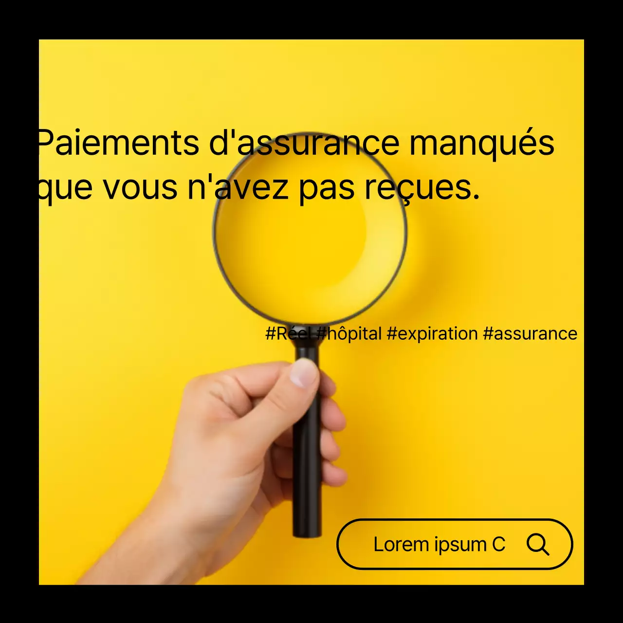 Promouvoir un service en ligne simple pour les réclamations jaunes et noires