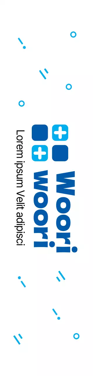 Concept d'hôpital avec des éléments décoratifs simples en bleu et bleu clair