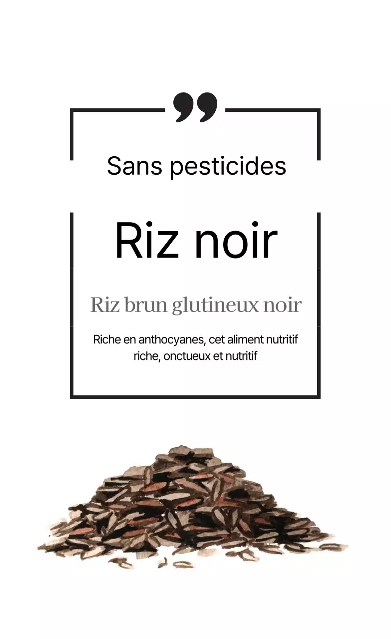Étiquette simple de produit agricole à ligne blanche