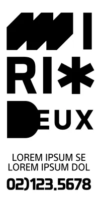 Logo texte simple pour un kit d'accueil d'entreprise