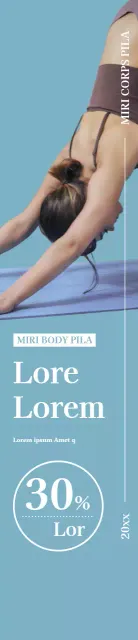 Une bannière pour un événement Pilates Open émotionnel.