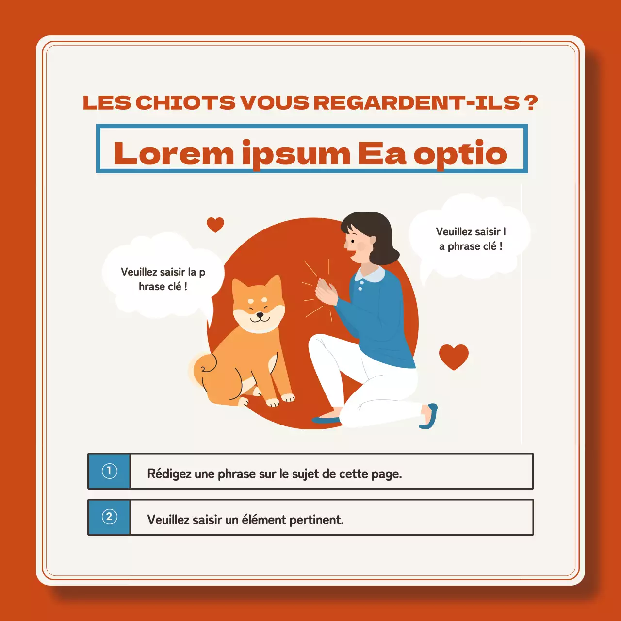 Les chiots rouges et bleus expliqués