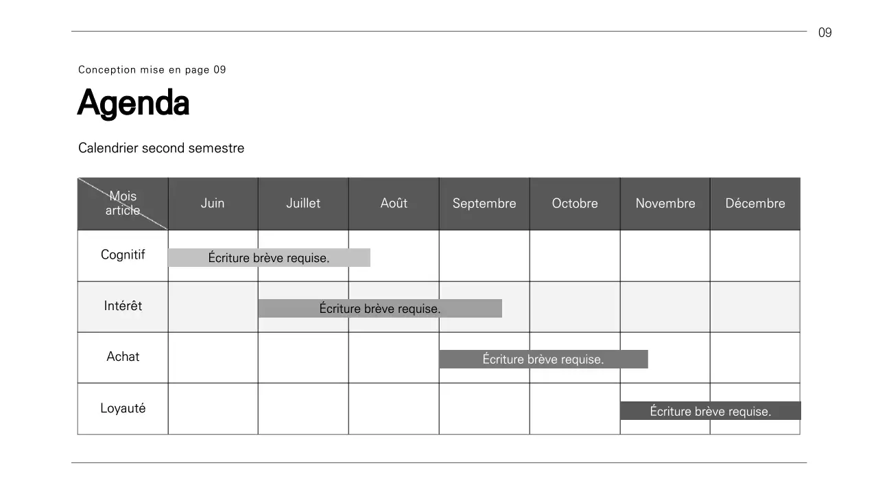 Un rapport d'activité simple en noir et blanc