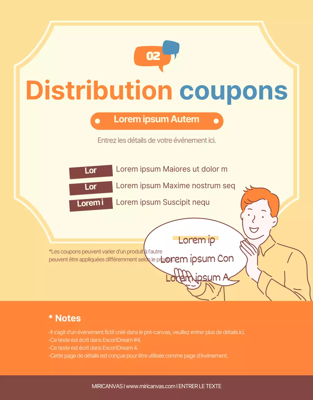 Événements de diffusion de la parole