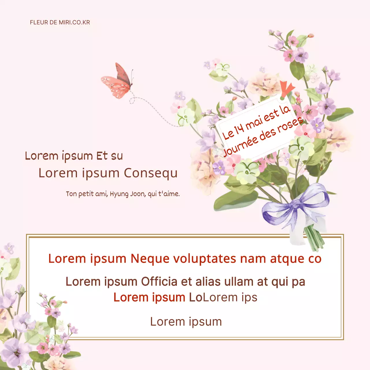 Bouquet de la journée de la rose Événement