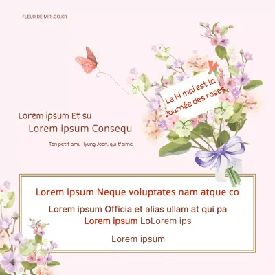 Bouquet de la journée de la rose Événement