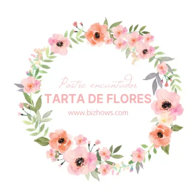 Tarta de flores