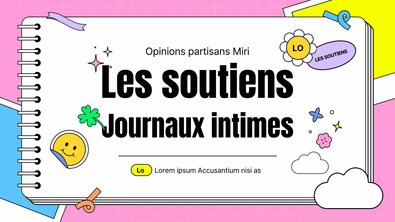 Présentation de témoignages de supporters sous la forme d'un billet kitsch en rose et bleu clair