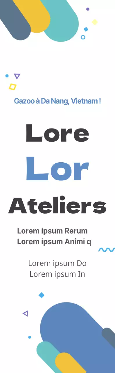 Un style épuré et mignon en bleu clair et noir Informations sur l'atelier pour le deuxième semestre de l'année