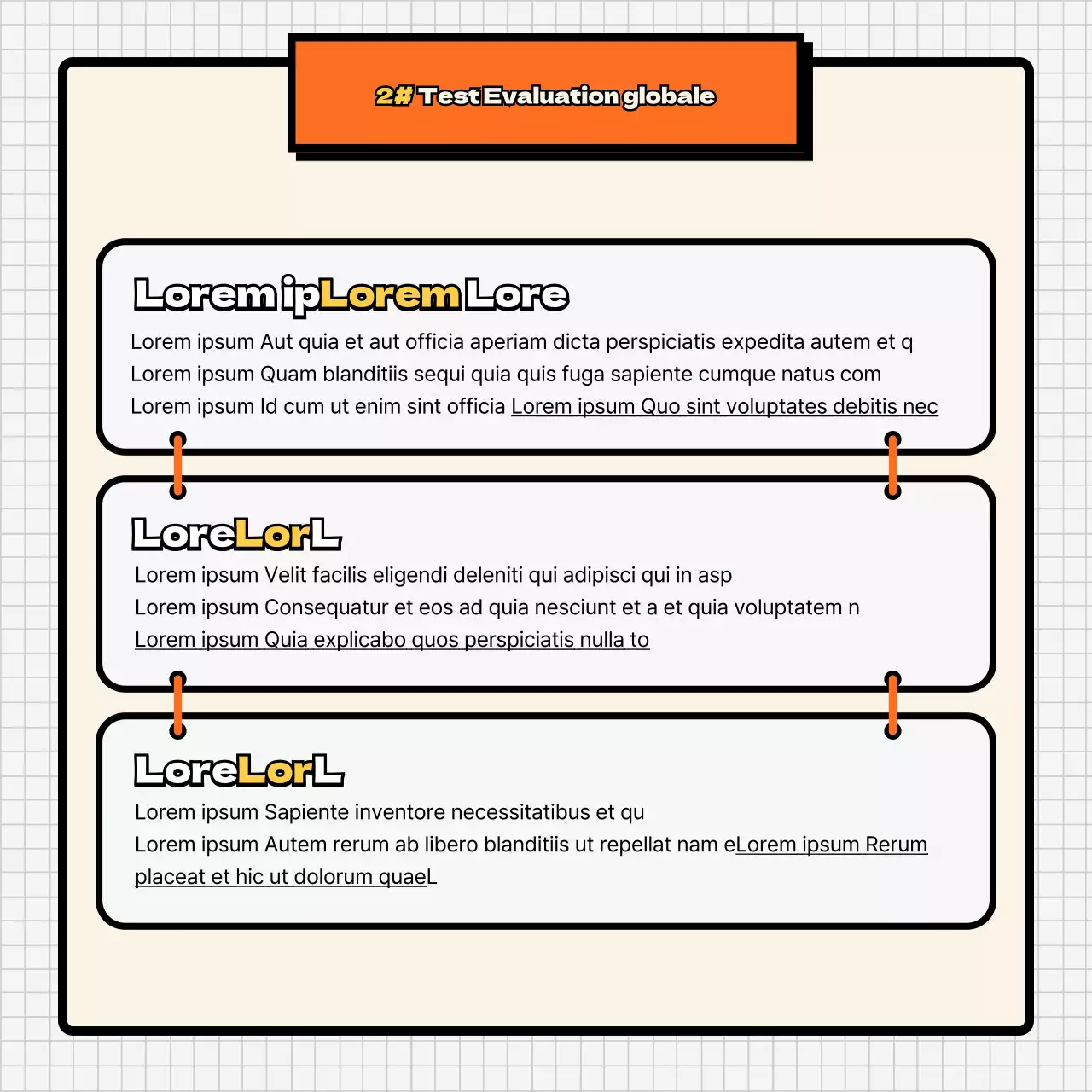Analyse endocrinienne orange et couleur chair CardNews