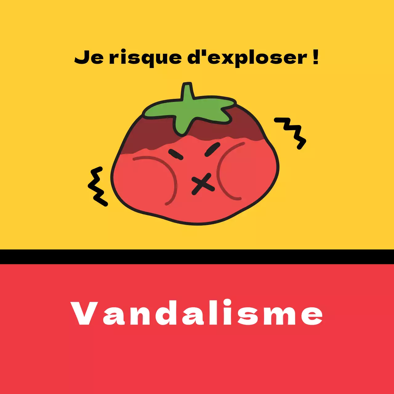 Autocollant carré d'expédition