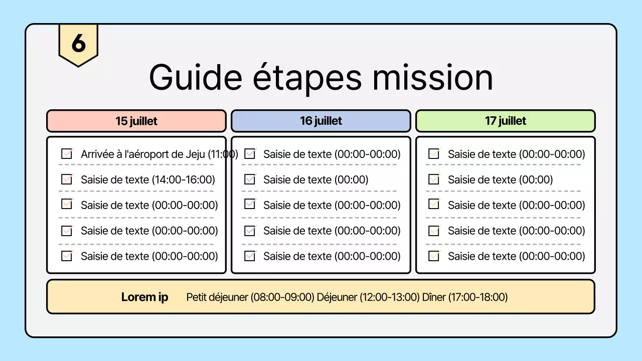 Une brochure de mission d'été de l'église aux couleurs pastel et épurées