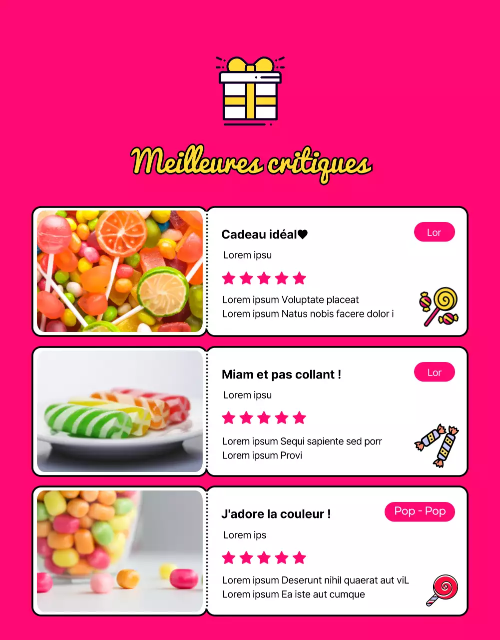 Une introduction décontractée et colorée aux bonbons faits à la main.