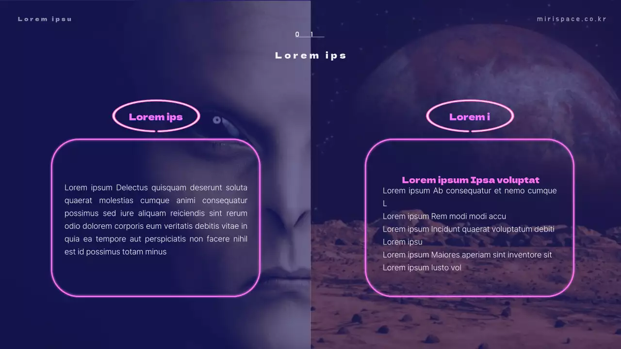 Matériel de formation avec des photos d'extraterrestres sur fond bleu