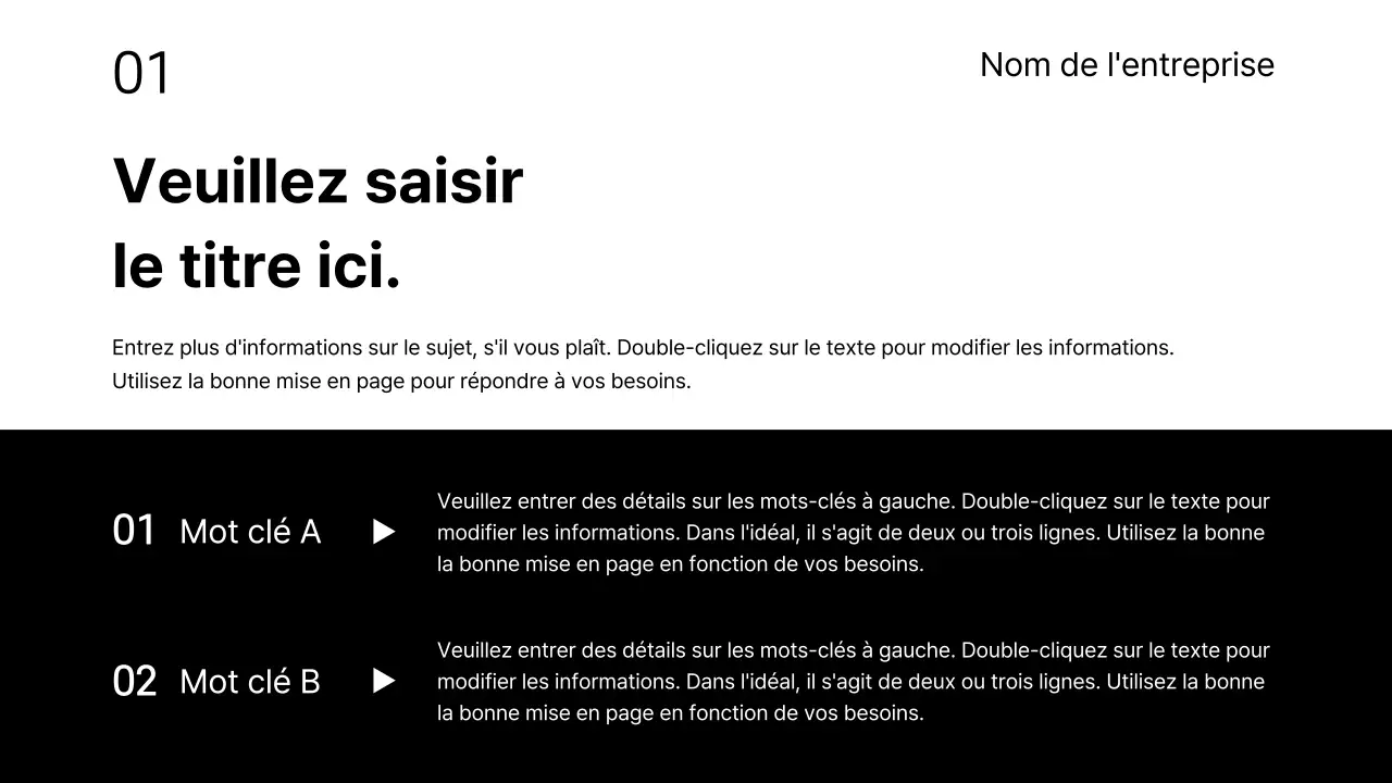 Présentations commerciales