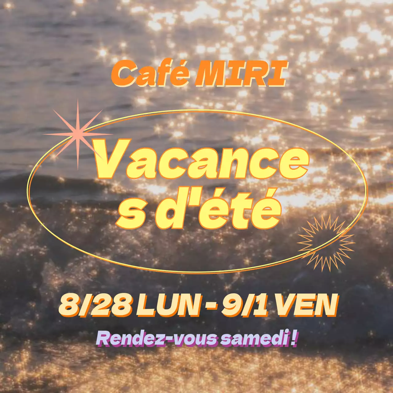 Annonce d'un accent typographique orange et jaune fantaisiste