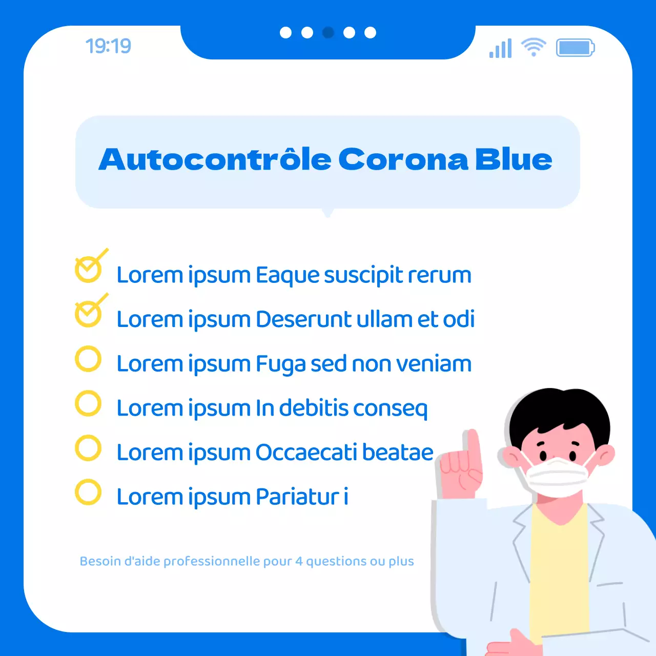 Corona Blue avec thème de chat bleu