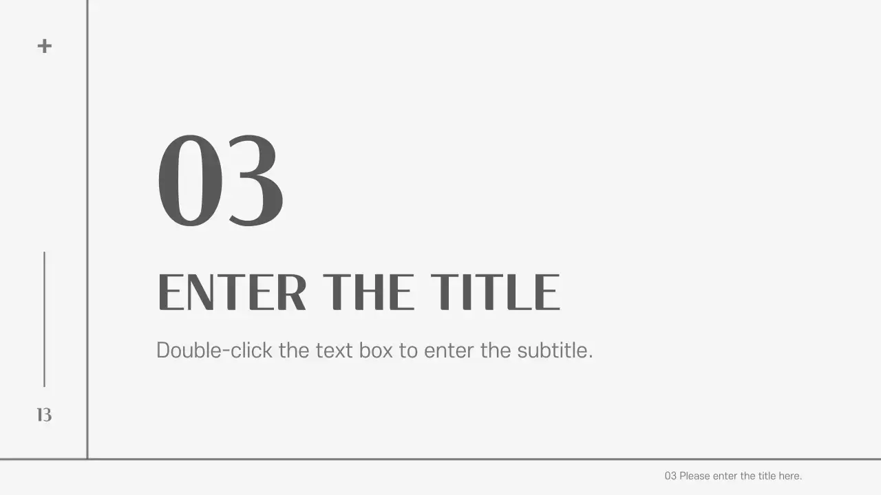 Grey Minimalist Template Presentation