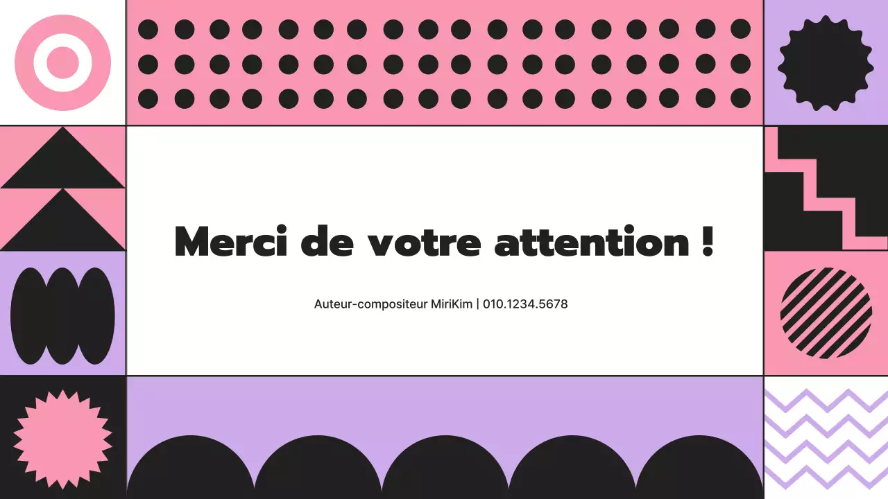 Portefeuille de compositeurs d'éléments géométriques rythmiques