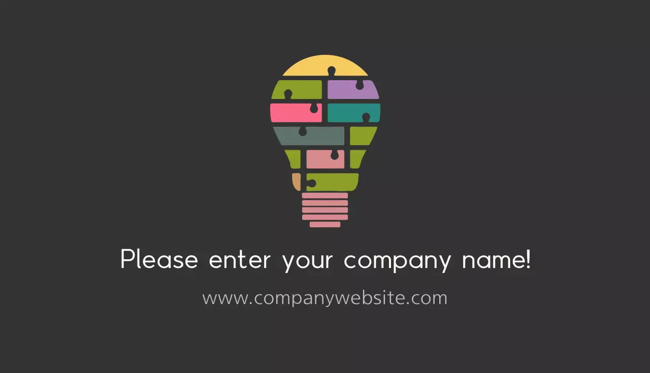 Colorful Modern Invitation Business Card