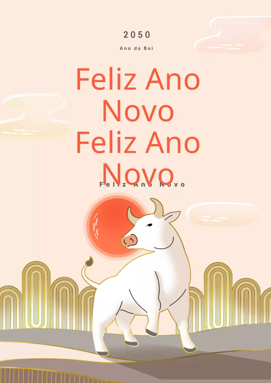 Evento de cartões de felicitações de Ano Novo