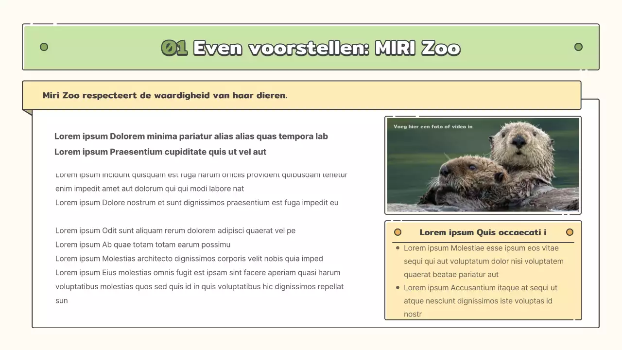 Dierentuin educatief materiaal in pasteltinten geel, chartreuse en lichtblauw