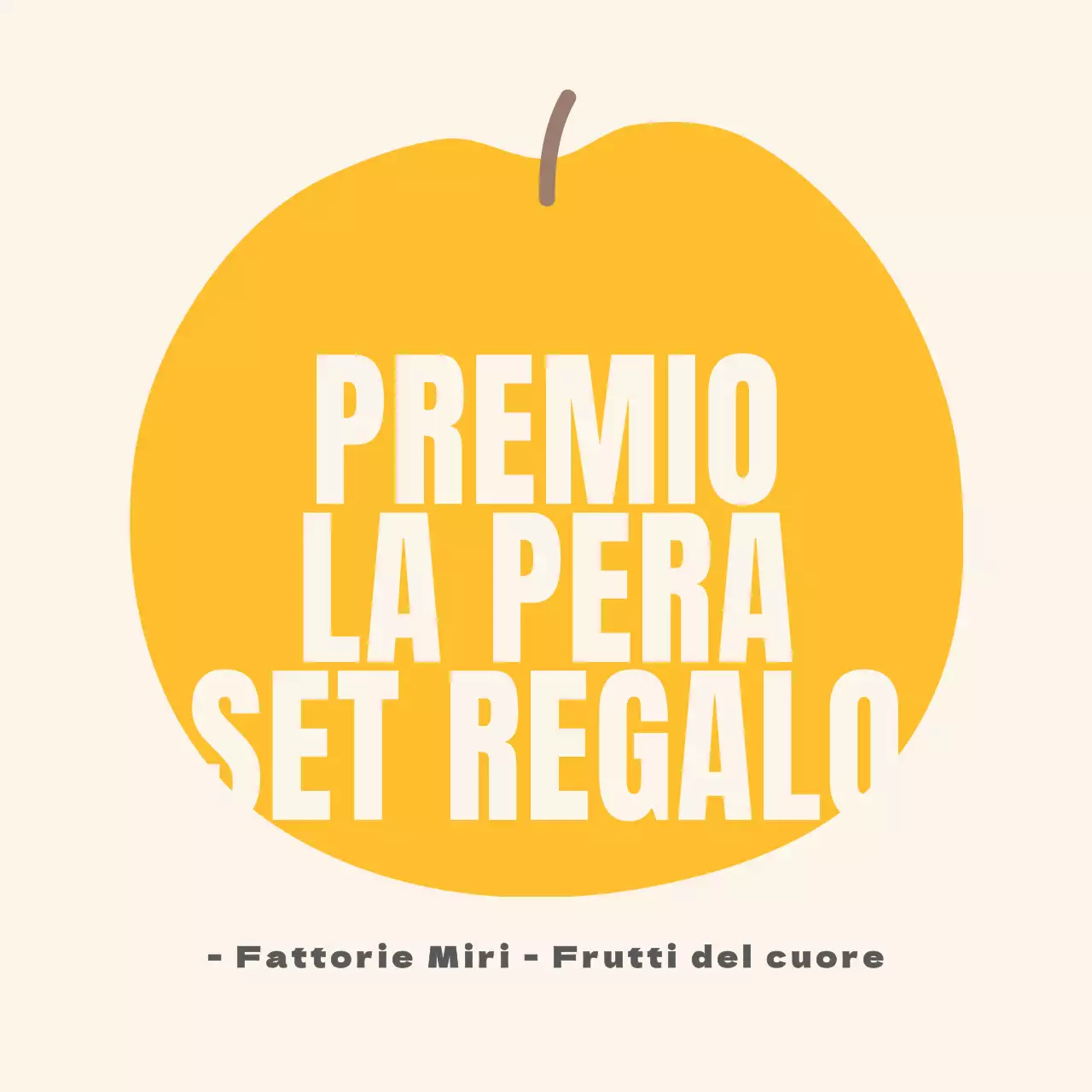 Testo illustrato Cerchio di pere adesivo