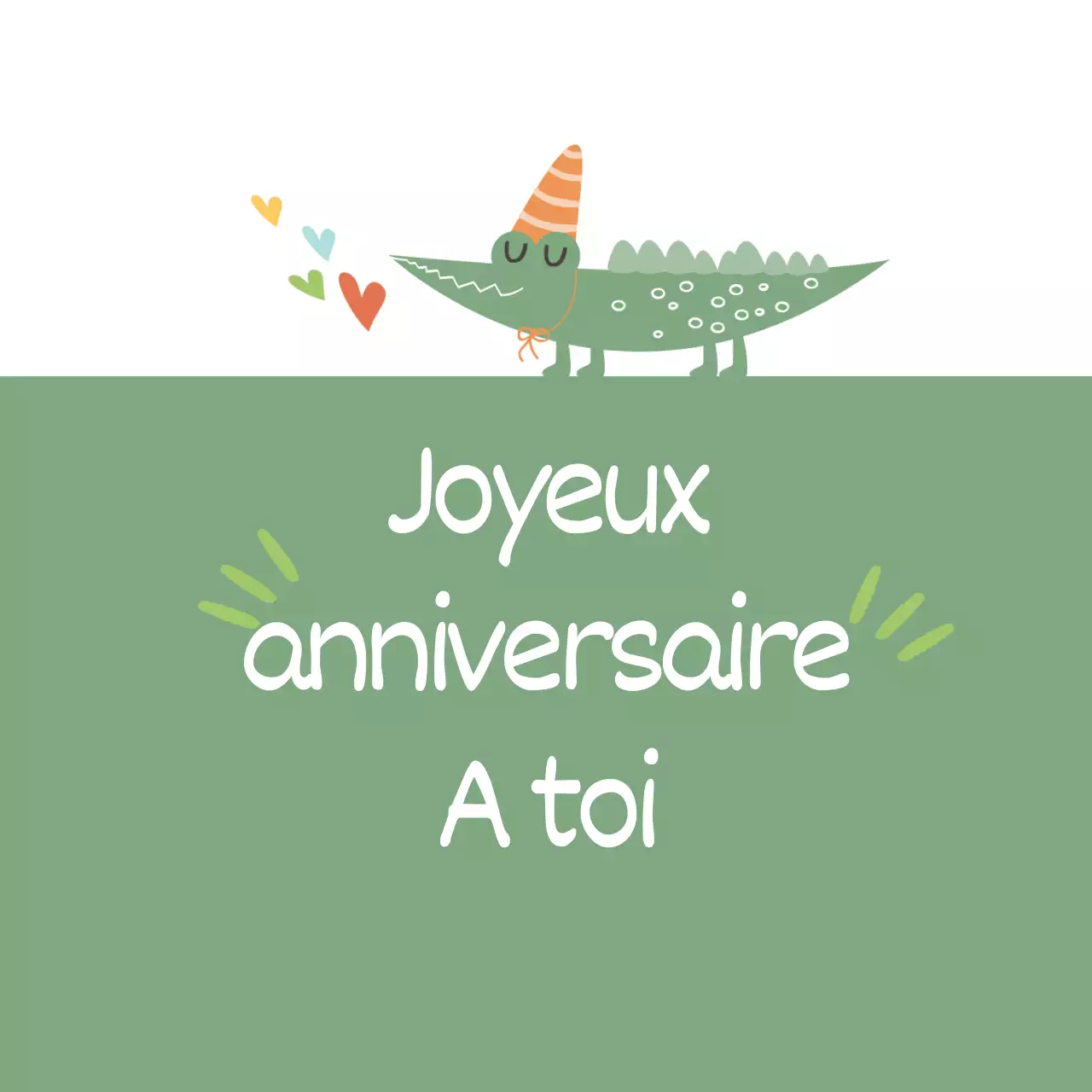 Anniversaire de l'alligator