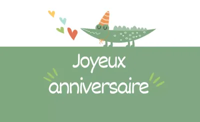 Anniversaire de l'alligator