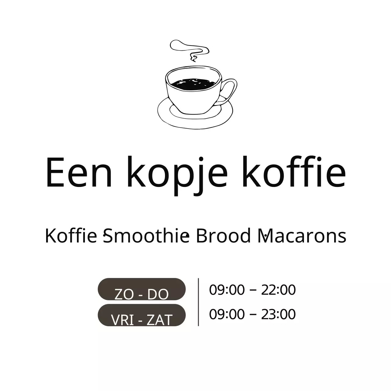 Een kopje koffie