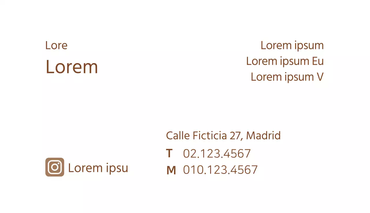 Icono marrón Restaurante sencillo Tarjeta de visita Kalnoodle