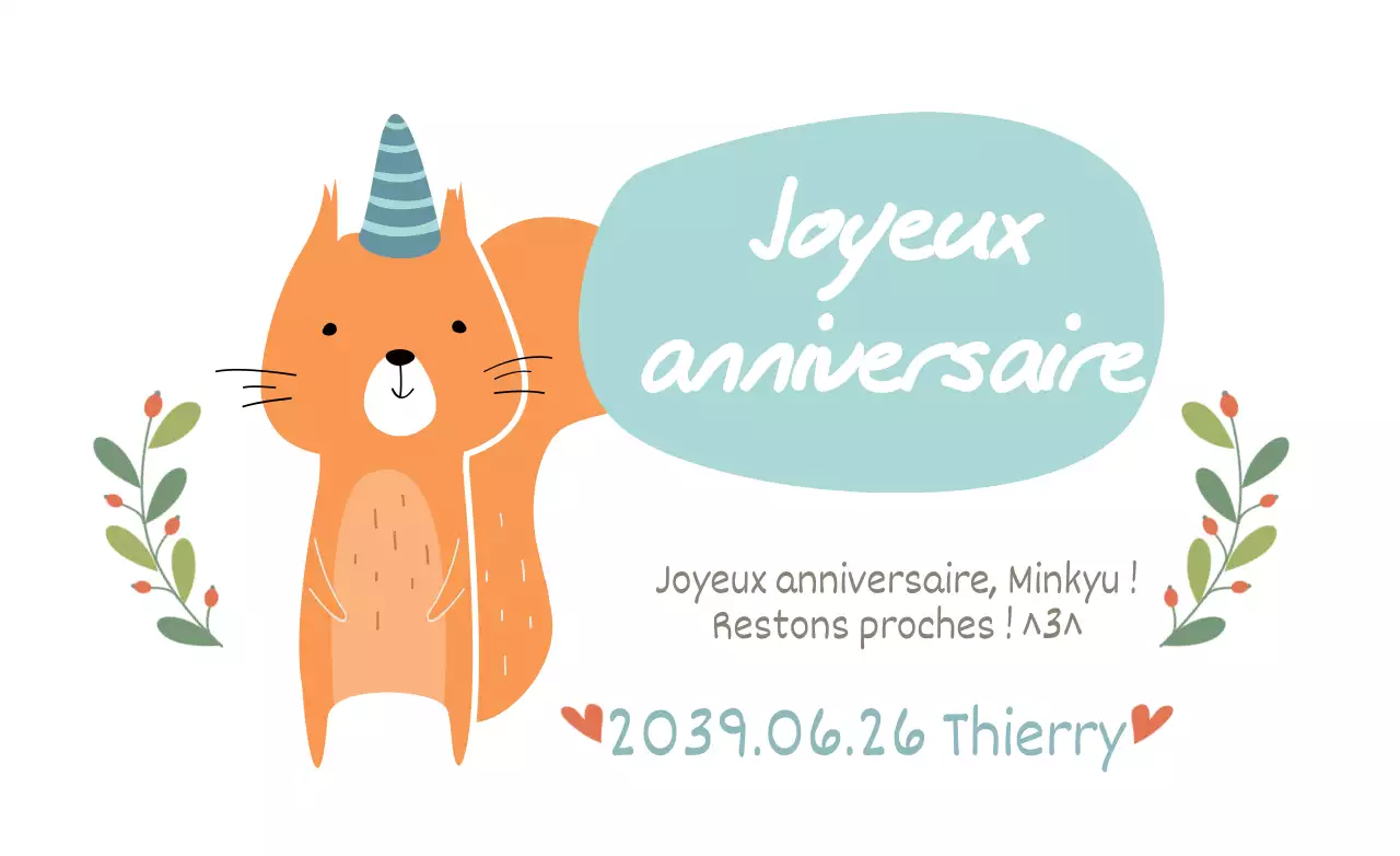 Joyeux anniversaire