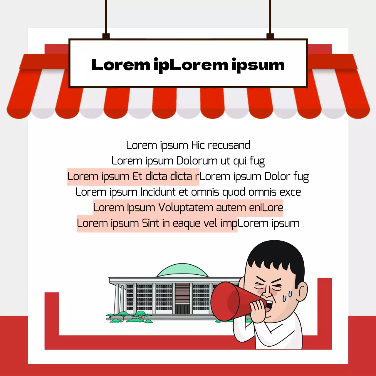 Lokales Handelsgesetzbuch mit dem Konzept des roten Ladens