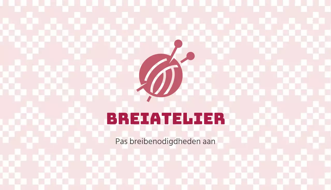 Zelf geïllustreerd visitekaartje breiworkshop