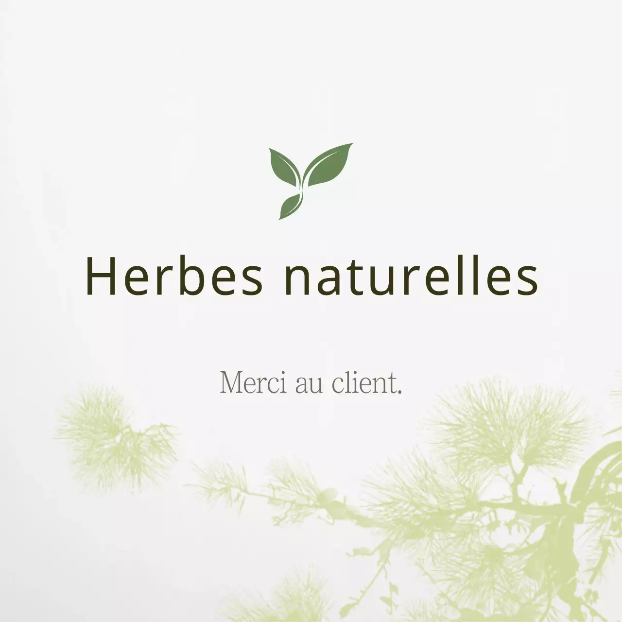 Herbes naturelles