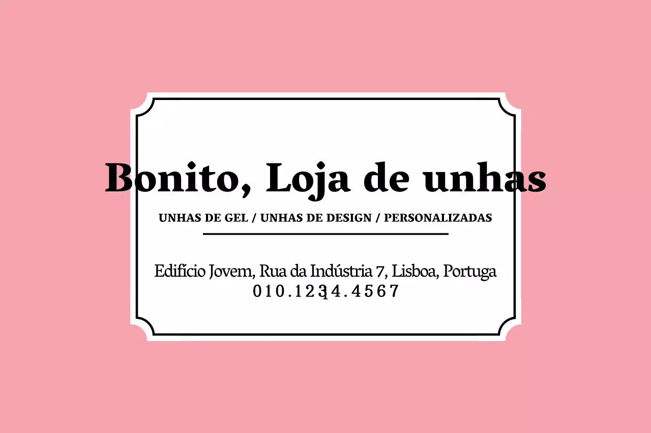 Loja de unhas bonita