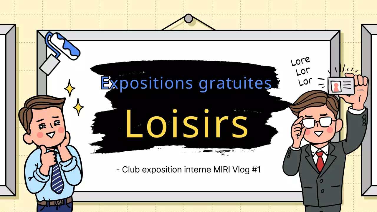 Un club de loisirs interne avec un joli concept d'exposition de peinture