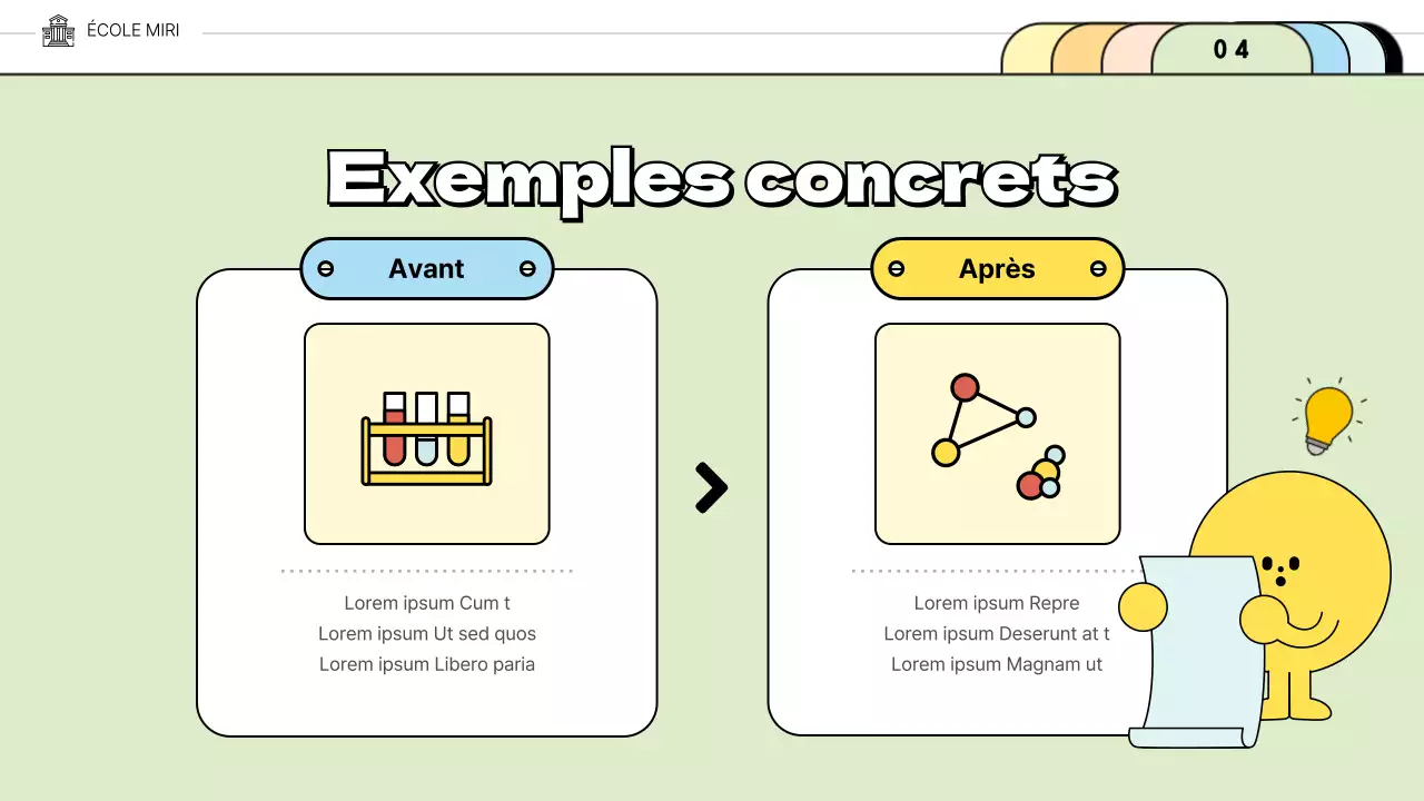 Mignons dépliants aux couleurs pastelConvaincre le concept d'éducation scolaire