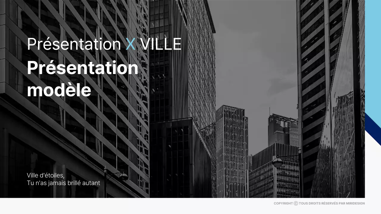 Modèle de ville en noir et blanc