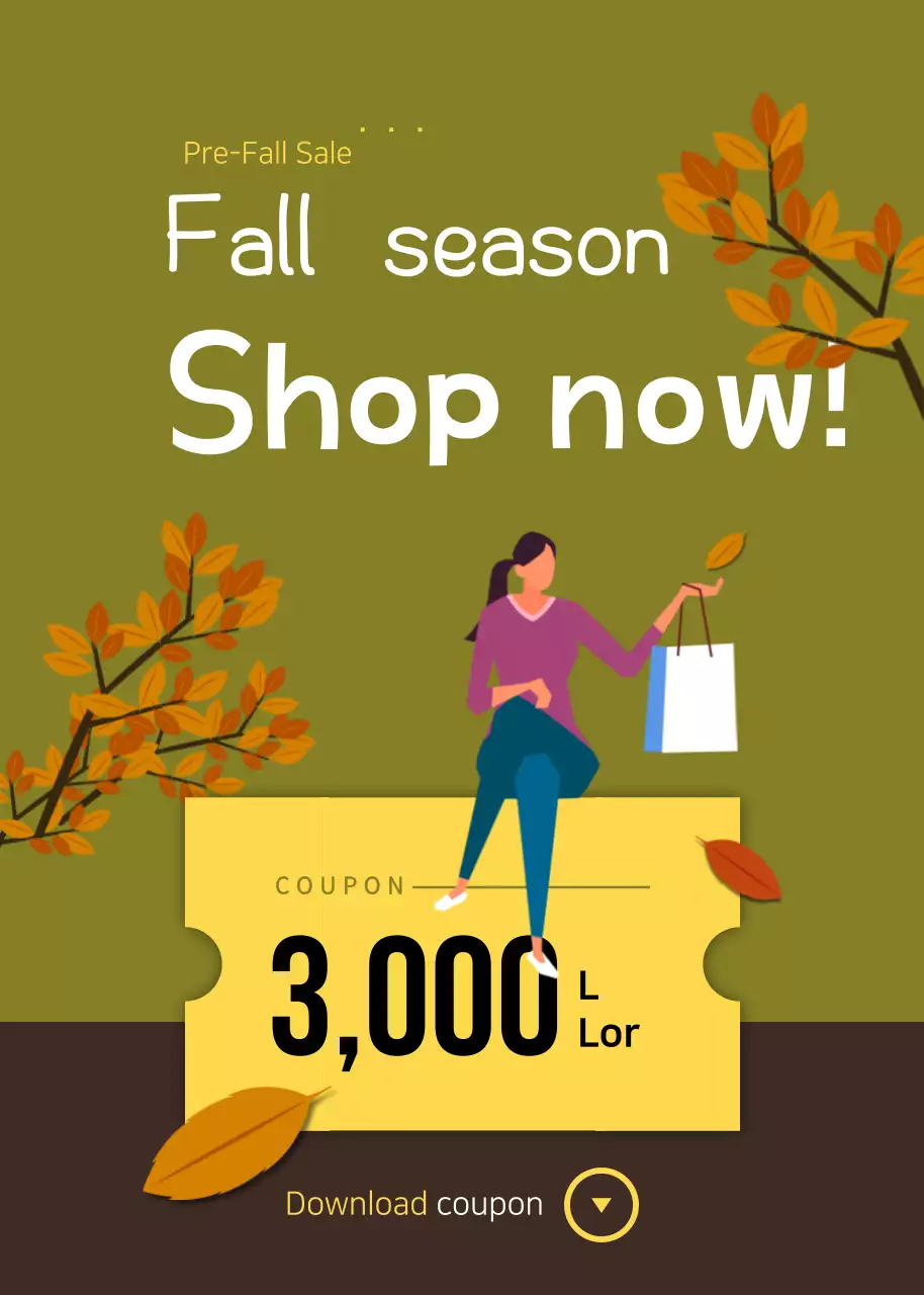 Fall, last sale!