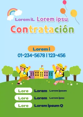 Azul claro verde lindo reclutamiento PR