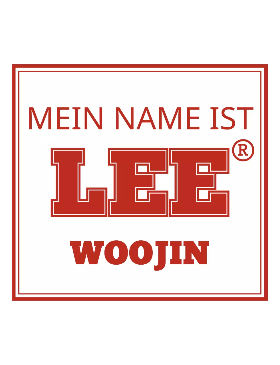 Einfach und hip Konzept Gruppe T-Shirt in rot und weiß