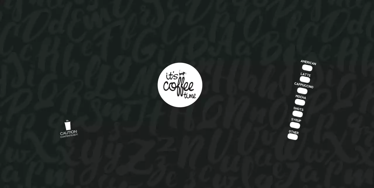 Black Text Pattern Cafe Checklist