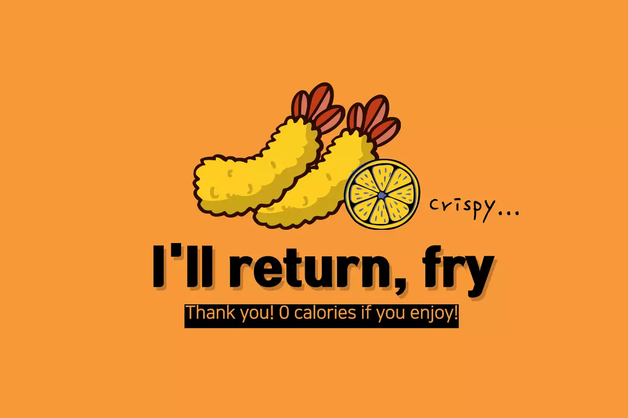 Orange Comic Food Advertisement Banner