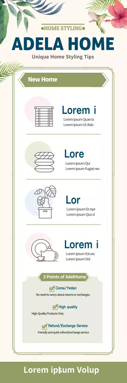 Faixa de guia de casa elegante bege