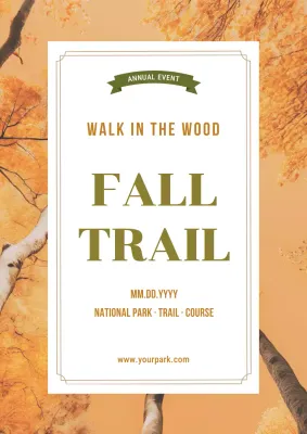 Orange Classic Fall Event Poster