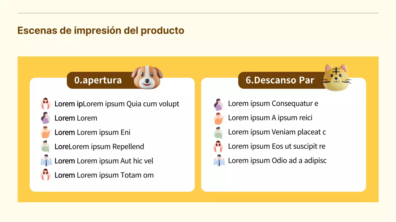 Una bonita propuesta de patrocinio empresarial en amarillo