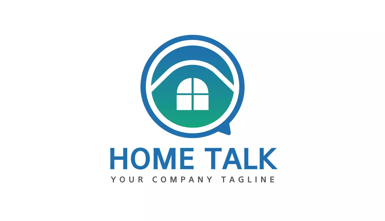 Blue Modern Real Estate Business Card