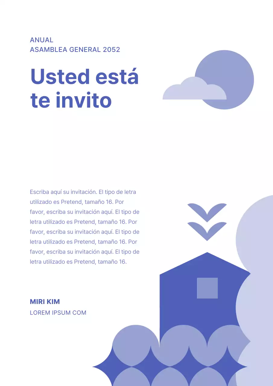 Junta General de Nochevieja en azul, amarillo y verde